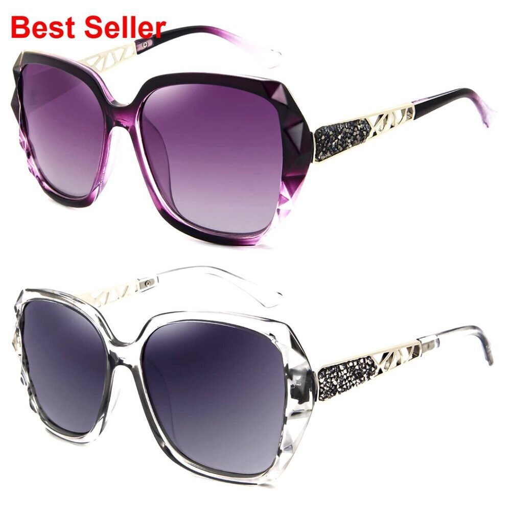 Oversized Polarized Sunglasses with UV Protection for Women Fashion Shades